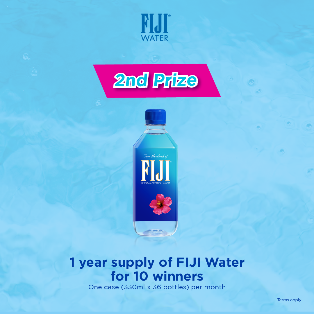 Fiji Water offers complementary drinking straw